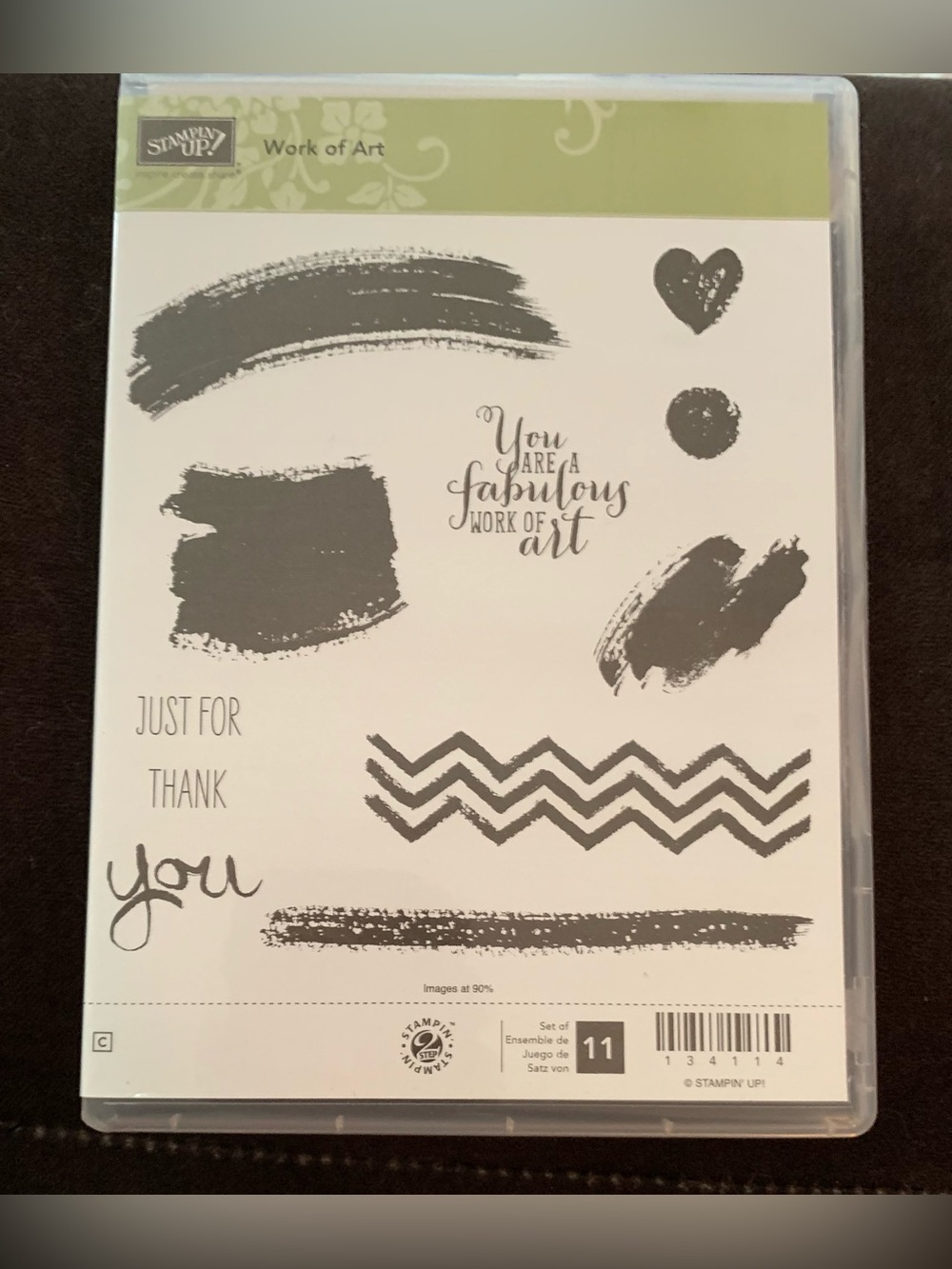 Stampin' Up! Work of Art Stamp Set — 1 stamp used once